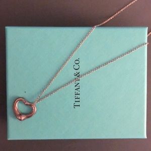 Tiffany heart necklace, sterling silver